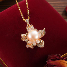 子佩集【花开奇缘】银S925珍珠惜王妃套链项链【YP0163】双色五瓣花2602