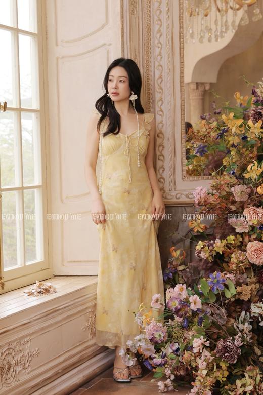 【门店同款】ENJOY夏季黄栀波点长裙 170696240 商品图9