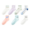 森马袜子女时尚撞色多巴胺学生袜柔软弹力抑菌短袜夏季棉袜4双装 商品缩略图4