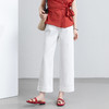 「高货xg」全新升级【铂金会员192/天猫259/差价67】(05740)洛诗琳气质百搭白色阔腿裤2026春季小个子高腰休闲九分裤 商品缩略图0
