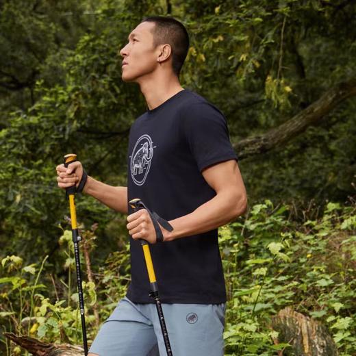 F033147春夏季新款时尚百搭地形等高线设计图案印花户外短袖T恤 商品图8