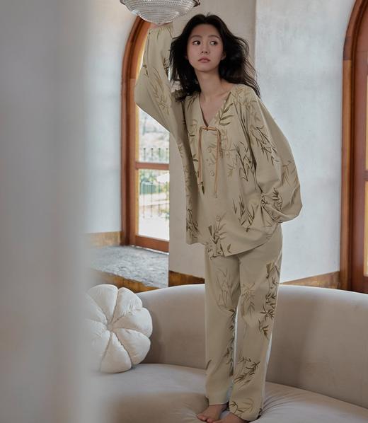 【10天左右发丨水柔棉竹语心声家居服】独具新中式风格，自带清冷感！面料柔滑软糯，触感细腻！宽松舒睡，透气亲肤！【LS-X】 商品图7