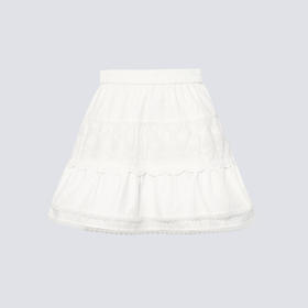 【商场同款】诗凡黎高腰蕾丝花边短裙2025夏新款半身裙3G4240911