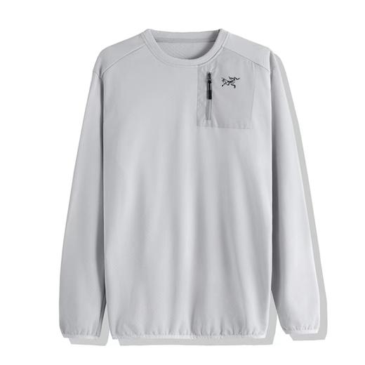 F033190秋季新品实用百搭圆领舒适百搭蜂巢提花棉感长袖T恤 商品图4