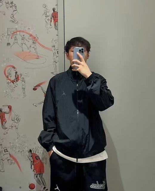 美式高街，哈灵顿复古！！Jordan Brand（乔丹）飞人刺绣男子立领运动夹克外套 商品图3