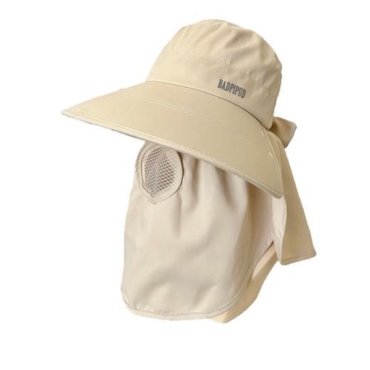 户外全脸防晒遮脸护颈一体采茶养蜂女夏季透气面罩遮阳帽大檐 商品图4