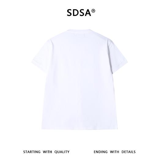 SDSA男装2026新款高贵轻奢时尚简约纯色纽扣开衫短袖T恤百搭上衣 商品图4