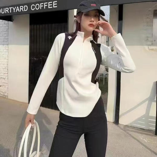 【df1】女子运动休闲长袖半高领卫衣！！ 商品图0