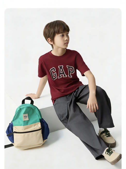 直发【两件拍】全新14色，GP圆领儿童短袖T恤，~100棉 商品图4