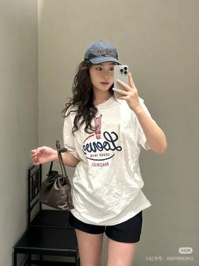 Lo*we罗&威独特捏褶工艺复古时尚男女款纯棉短袖