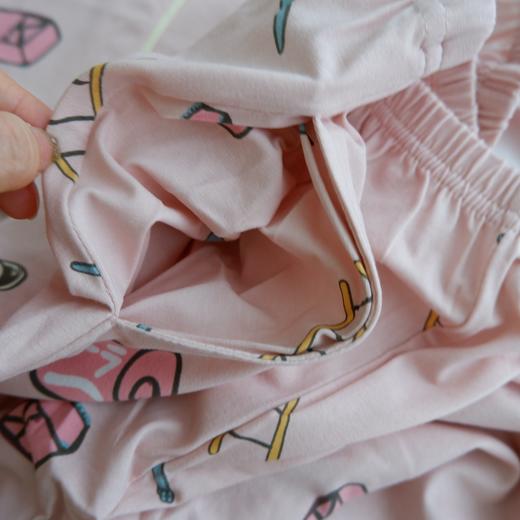 云仓【红豆正品】 柔柔棉~可爱印花 女士翻领长袖家居睡衣套装 商品图2