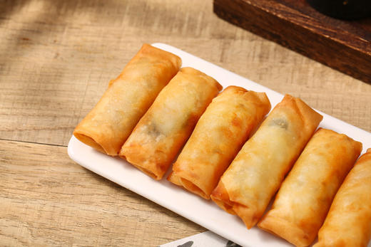 【甄选】非遗三丝春卷皮薄如纸酥而不烂手工现做300g*4袋 商品图1