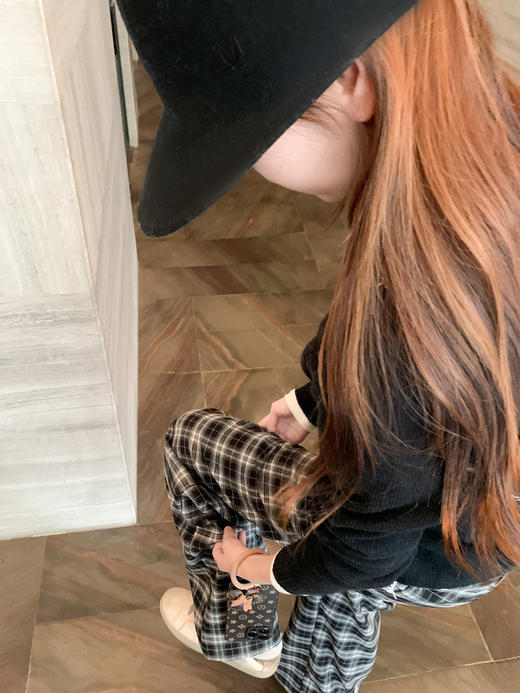 <曾小咸推荐>4.1现货秒杀 ！微信超特价！韩系格子直筒休闲裤 日常229.99 立减140 秒杀89.99！！ 商品图9