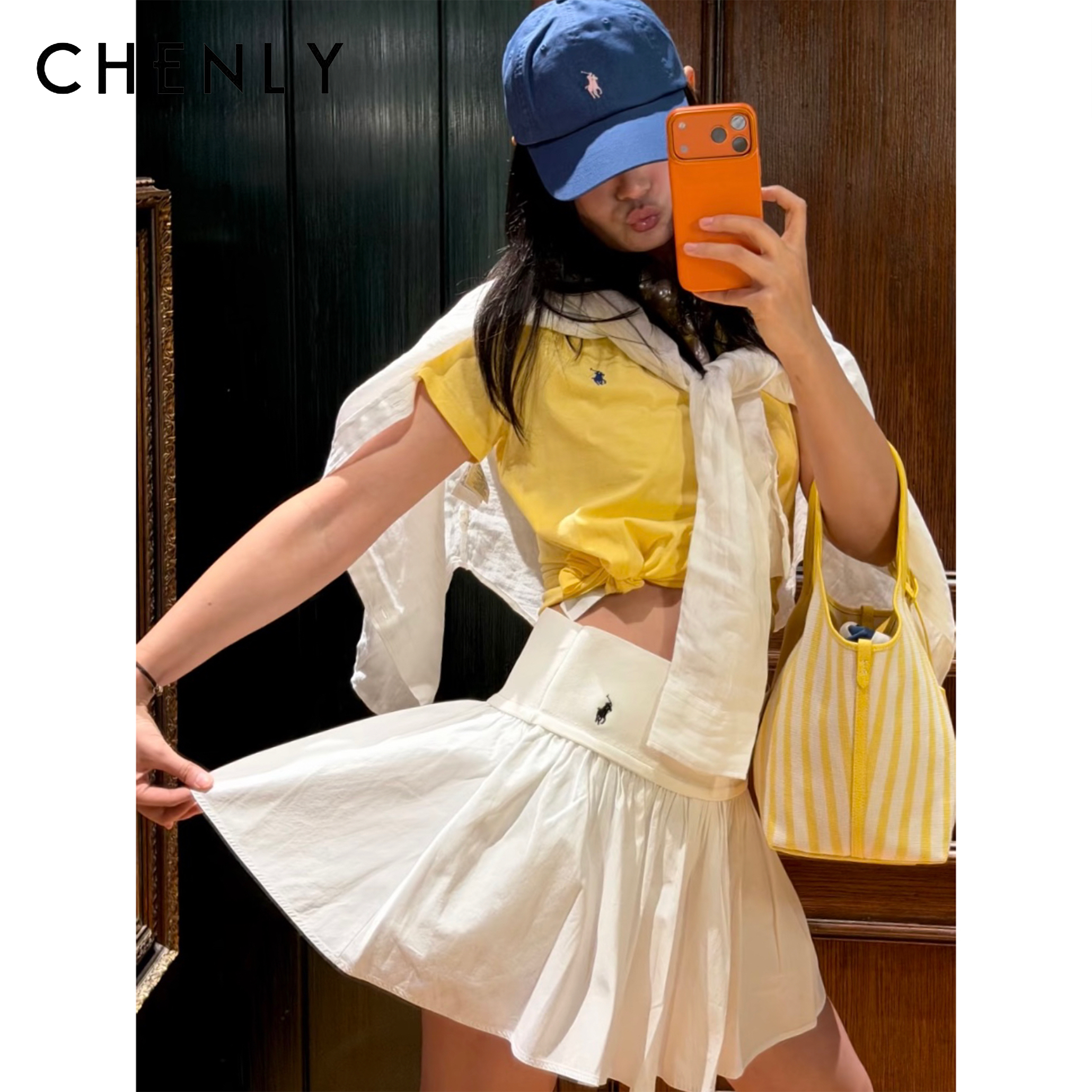 尘衣｜26SS弹力宽幅腰休闲短裙