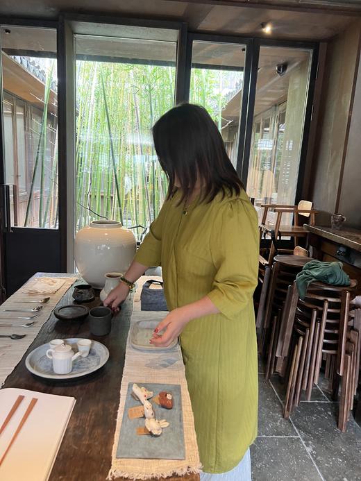 【群内福利】【V领5分袖连衣裙】秋香绿，衬肤色，复古优雅风 商品图6