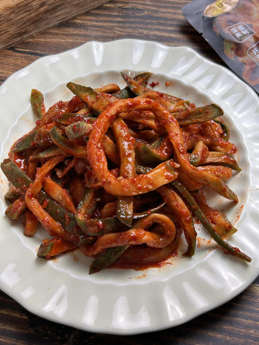 ✅【还口以朝鲜族拌萝卜条】正宗朝鲜族风味，酸辣爽口，😋 脆嫩萝卜条，👋手工腌制，口感嘎嘣脆🤩 ✅韩式经典配方，鲜辣入味，越嚼越香 商品图1