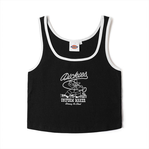 Dickies字母印花女式背心 休闲百搭 无袖上衣 DK0A87TJ 商品图0