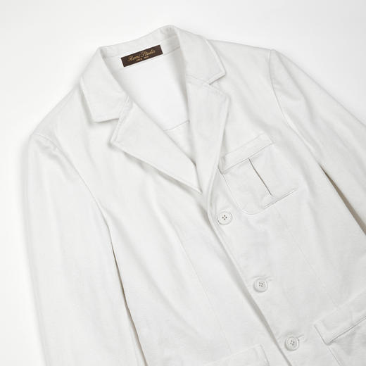 ROMI STUDIO“优雅绅士”汉麻混纺老钱气质白色西装外套RWDSWG2235 商品图2