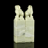孤品18031青田石情侣对章古兽钮 3.0*3.0*11.8cm 商品缩略图2