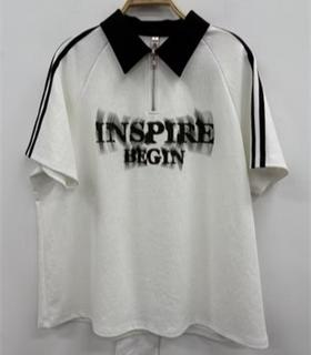 NC翻领半拉链短袖T恤60105（白）夏季962011000321