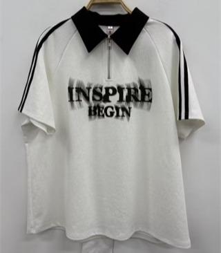 NC翻领半拉链短袖T恤60105（白）夏季962011000321 商品图0