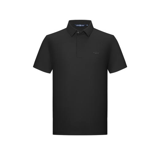 【高弹】德鲨黑色短袖POLO衫男2026夏新款休闲百搭上衣服翻领T恤 商品图4