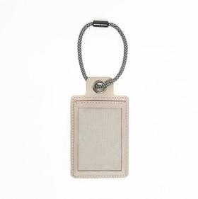 【订单实付低于299元，不发货】MONOCOZZI - LUCID Refined系列 环保皮革行李牌（大象灰）男  4895199109230-F .