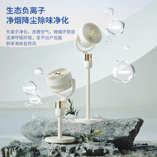 【西屋智能温感循环扇】西屋空气循环扇负离子净化落地扇家用卧室桌面台式宿舍超静音节能涡轮大风力对流换气扇摇头语音遥控 WTH-XH2605 商品图4