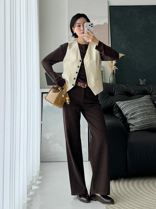 0401上新｜莱卡双芯弹力面料 复古高级感 高腰显瘦直筒牛仔裤 商品图4