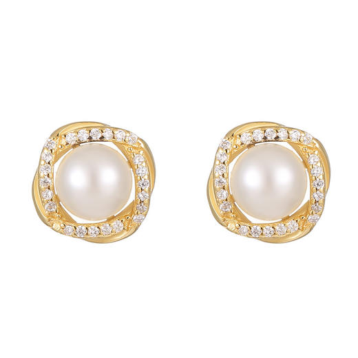 【简希】S925银法式轻奢珍珠耳钉耳饰【RSX-ES2828】 商品图3