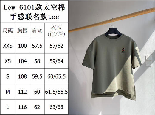 41-1 独家圆正 lew联名款 太空棉 气球宽松圆领 短袖T恤 我穿M炒鸡完美 商品图1