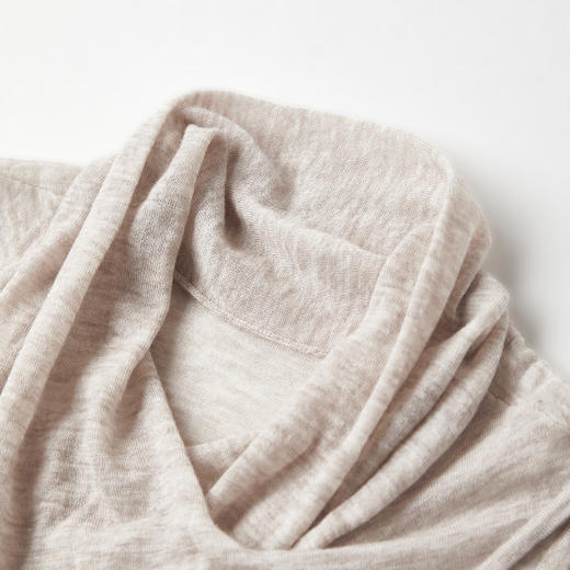 ROMI STUDIO“知性优雅”100水溶羊毛轻柔交叉领无袖打底RWCASG5548 商品图2