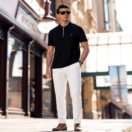 【DK】大依优型大码男装夏季polo领短袖T恤冰丝速干透气百搭短袖上衣 商品图1