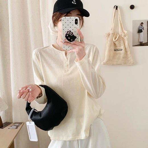 三扣v领睡衣居家上衣-纪念日百货门店同款170549549 商品图2