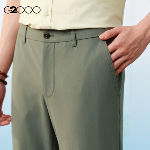 G2000男装SS26商场新款【弹性针织面料】舒适百搭休闲裤61162001 商品图2