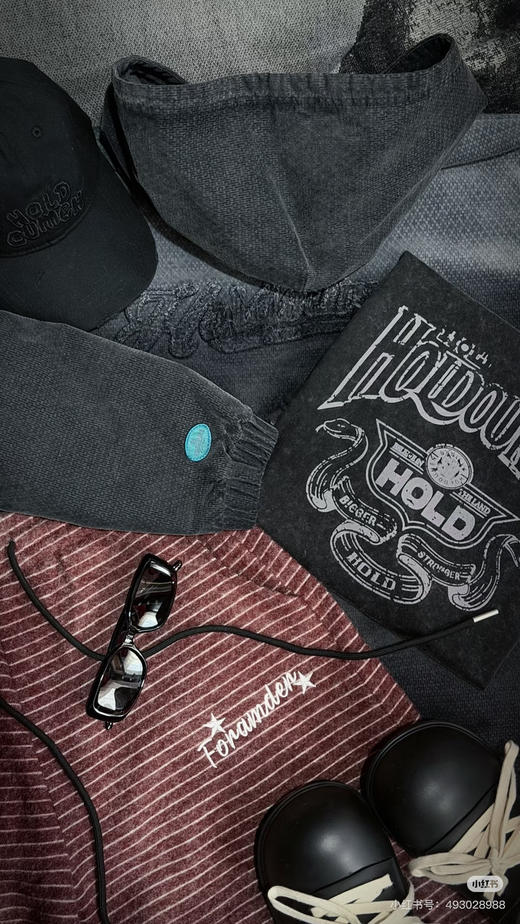 十个勤天的牌子后陡m* 纯元，春夏日常系列，休闲 美式 植绒徽标logo，重磅水洗做旧工艺 男女同款 宽松 纯棉 短袖～ 商品图3