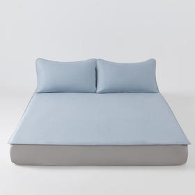 【山姆同款0胶软凉席】丝享花纱双织一体织造软凉席家用双人0胶A类柔软凉爽 雅意灰 180cm*200cm