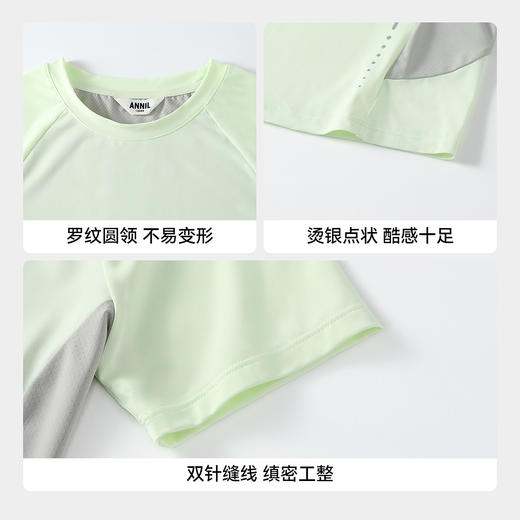 女童圆领短袖针织衫夏季新款安奈儿童装EG621688 商品图4