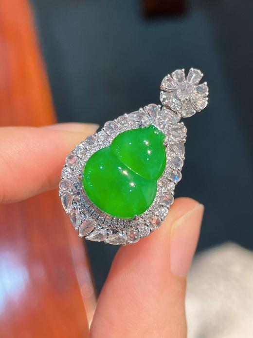 葫芦翡翠戒指吊坠两用 商品图2