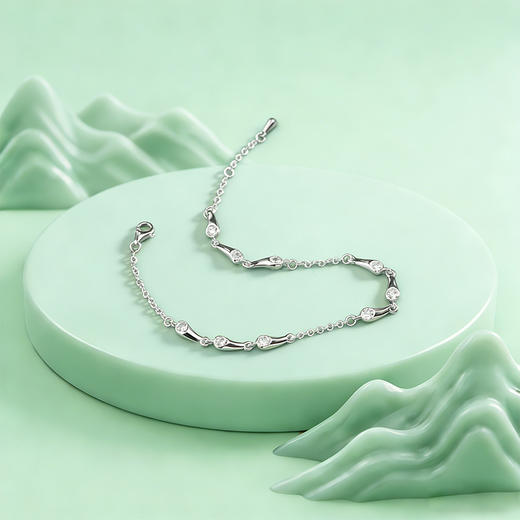 【宏艺珠宝】海韵星链·银s925手链 商品图6