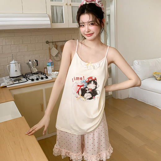 可爱INS猫咪软萌俏皮甜美家居服睡衣-纪念日百货门店同款171147832 商品图0
