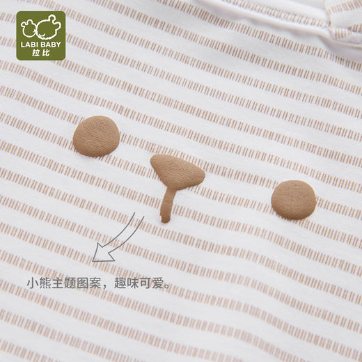 拉比童衣夏萌动小熊吊带三角连体衣j6LZBB103601 商品图4