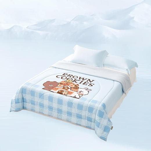 【设计师联名款！黑科技凉感夏凉被】丝享冰冰凉双面凉感夏凉被-嚒嚒叽叽系列凉爽透气舒适亲肤透气凉爽 商品图5