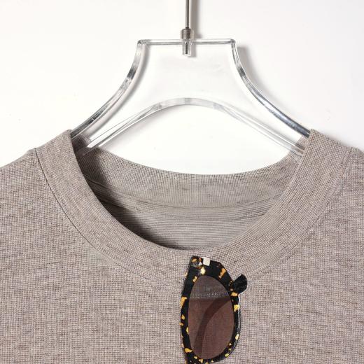 SDSA男装2026新款高贵轻奢潮牌墨镜印花宽松短袖T恤百搭时尚上衣 商品图2