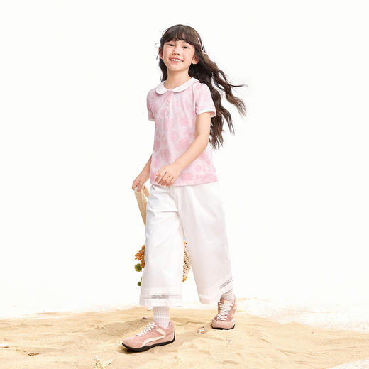 【实体店同款】女童短袖针织衫夏季新款安奈儿童装AG621240 商品图3