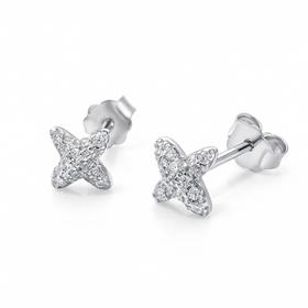 【宏艺珠宝】迷你·桃心蜜语·银s925耳饰