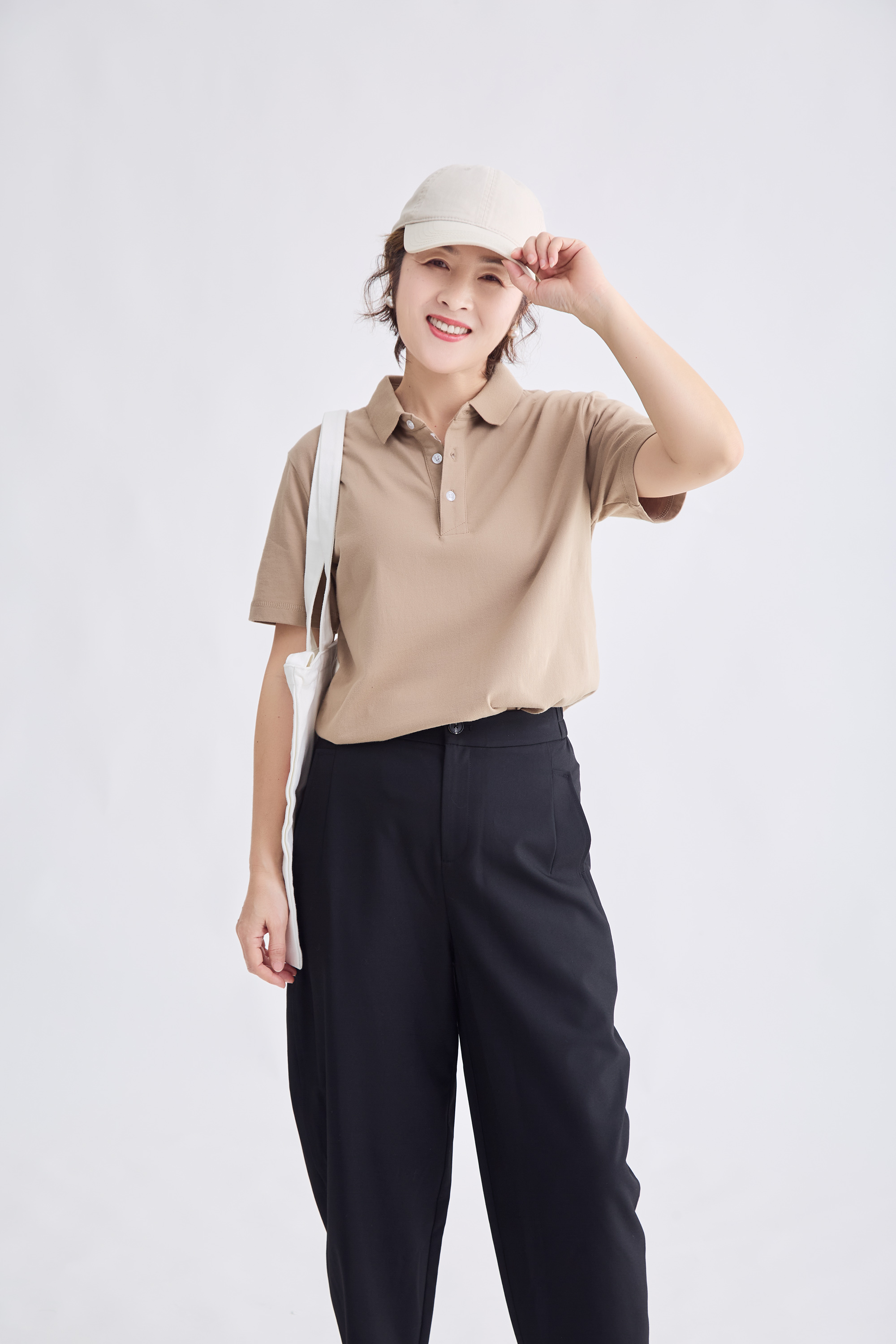 纯棉polo领短袖T