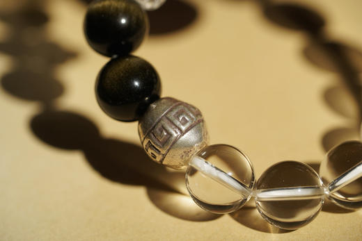 799！黑曜石与白水晶 商品图1