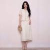 奢姿大码女装2026夏季减龄花边镂空两件套胖妹妹优雅气质时尚套装9962960126 商品缩略图1