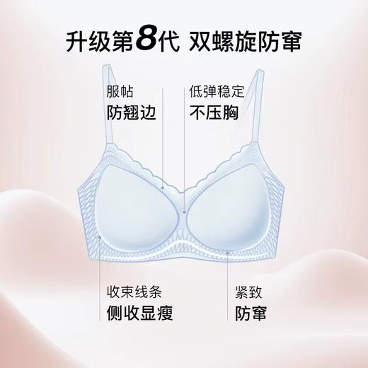 敲舒服 无尺码舒适无痕蕾丝背心款内衣套装！ 商品图6